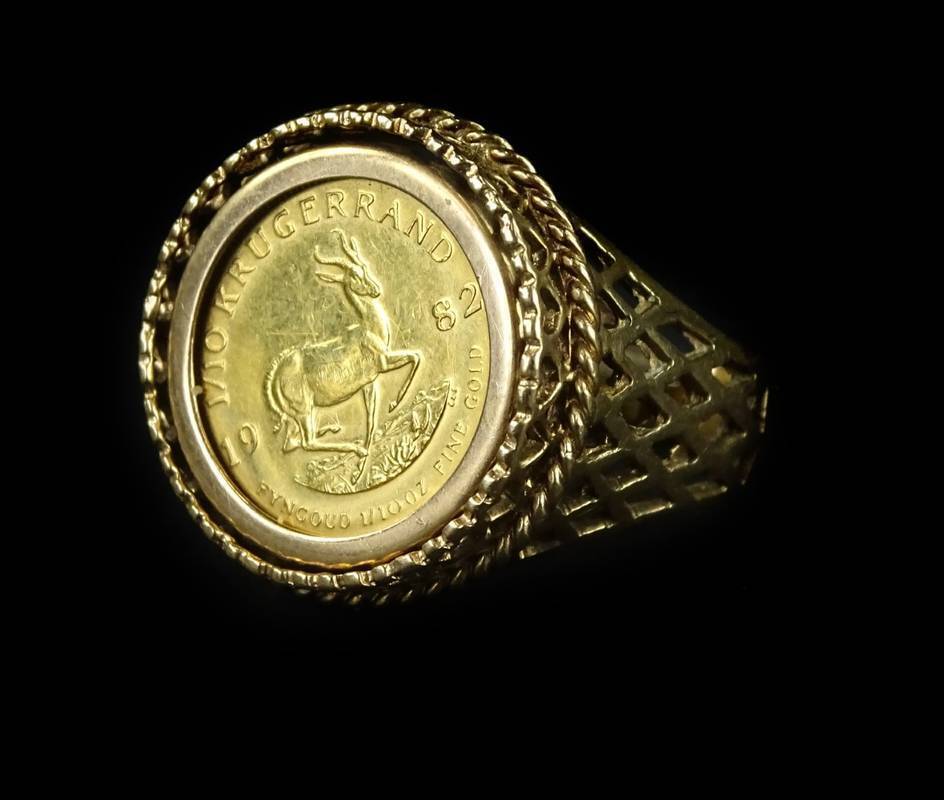 Krugerrand sale coin ring