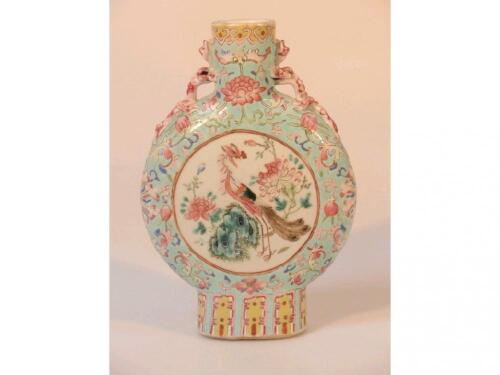 A 20thC Chinese moon flask