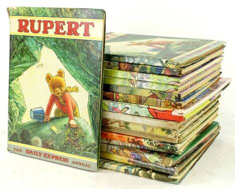 A quantity of Rupert annuals, various years to include 1954, 1955, 1968, 1952, 1953, 1981, 1976, 1971 etc.