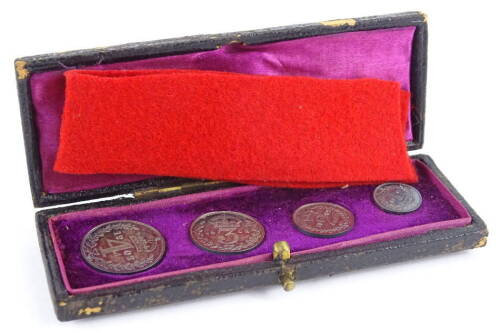 A Maundy 1902 four coin set, boxed.