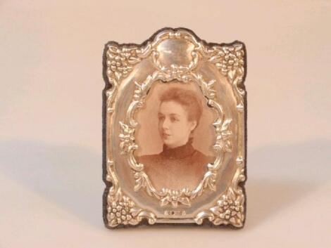 A 20thC silver faced photograph frame