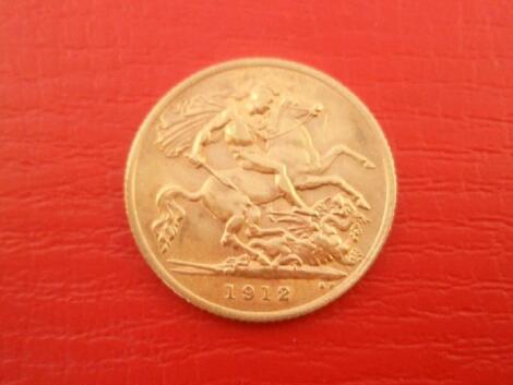 A half sovereign, 1912