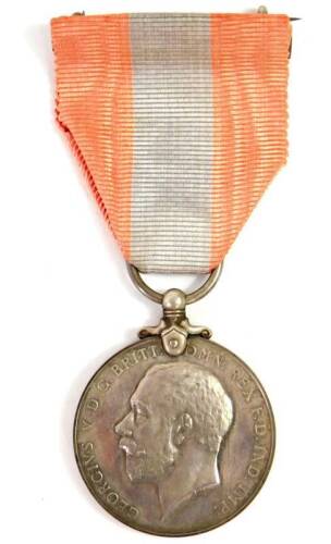 A George V Imperial Service Medal, inscribed to Frederick James Boreham, in fitted case.