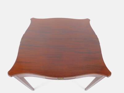 A George III mahogany tea table, - 3