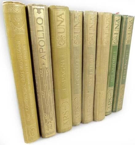 Armstrong (Sir Walter). Histoire General De L'art, Hachette Publishing, in green gilt tooled boards, to include Britain and Ireland, etc. (8 vols)