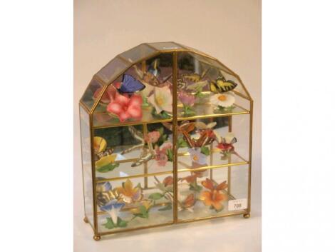 A Franklin porcelain glazed cabinet