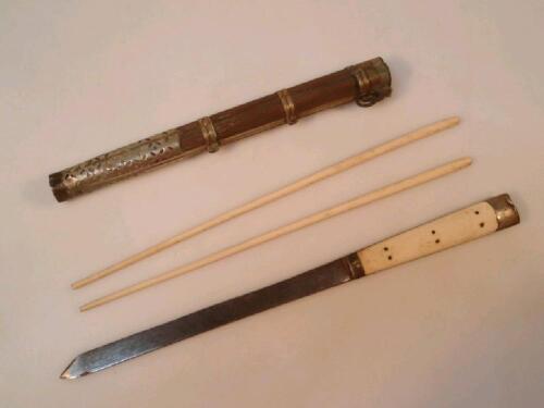 Oriental long blade steel knife
