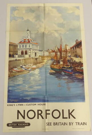 British Railways Poster (Eastern Region). Norfolk, King's Lynn - Custom House, after Frank Mason, printed Stafford and Co. Ltd, Netherfiled, Nottingham, 101.5cm x 63cm.