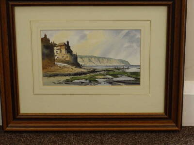 John Rudkin (20thC). Coastal scene, watercolour, signed, 14cm x 22.5cm. - 2