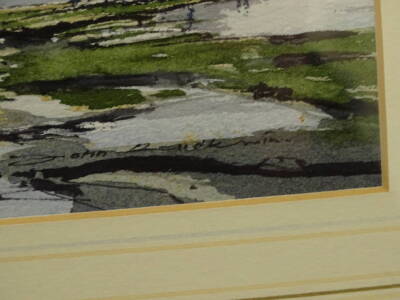 John Rudkin (20thC). Coastal scene, watercolour, signed, 14cm x 22.5cm. - 3