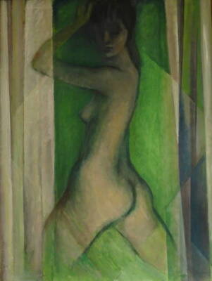 Antonin (Tony) Bartl (1912-1998). Female study, oil on canvas, signed and dated 1975, 102cm x 77cm.