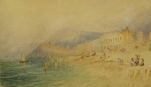 S. Perry (19thC). Sidmouth, watercolour, signed and dated 1876?, 24cm x 35cm.