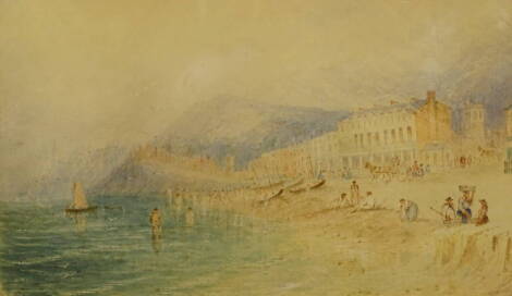 S. Perry (19thC). Sidmouth, watercolour, signed and dated 1876?, 24cm x 35cm.