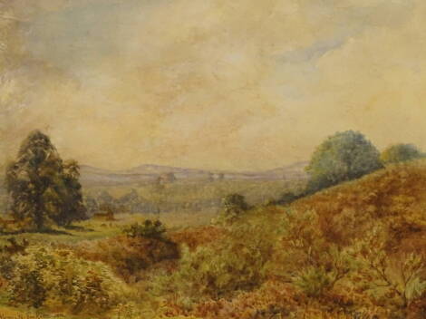 Henry H Parker (1858-1930). Country landscape, watercolour, signed and dated 1892, 30.5cm x 36cm.