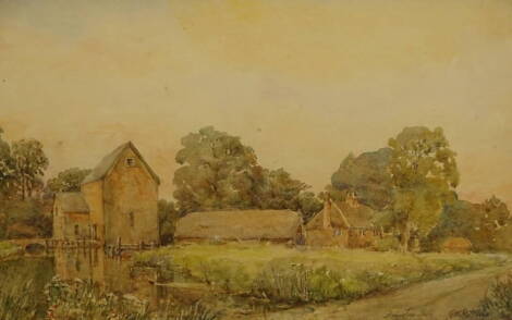 G.H. Kitchen (19thC). Arington Mill, watercolour, signed and titled, 23cm x 33.5cm.