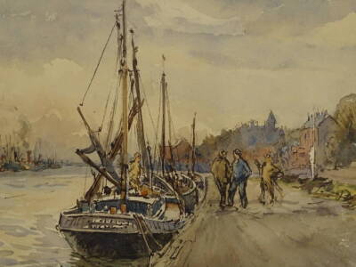 Cecil Westland Pilcher (1870-1943). A new stern, watercolour, initialled, titled and dated Oct 1933, 24cm x 31cm, and two others (3).