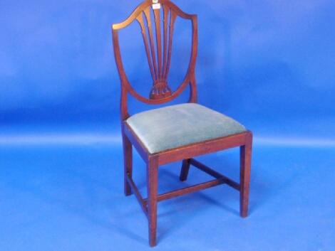 A Georgian mahogany dining chair