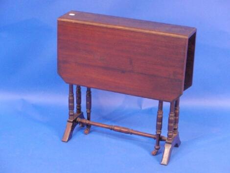 A late Victorian mahogany Sutherland table