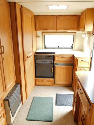 A Cameo 420 SLE Bessacarr caravan, 1991, two berth, serial no.16144, weight mark 920kg, laden weight 1150kg, with partially fitted interior. - 3