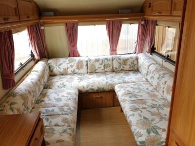 A Cameo 420 SLE Bessacarr caravan, 1991, two berth, serial no.16144, weight mark 920kg, laden weight 1150kg, with partially fitted interior. - 4