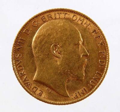 An Edward VII gold half sovereign, 1909. - 2