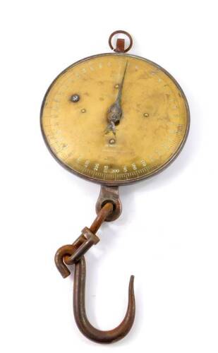 Salter's trade spring balance scales, no. 20T, to weigh 400lbs x 2lb, four H Silcock & Sons Ltd, Liverpool.