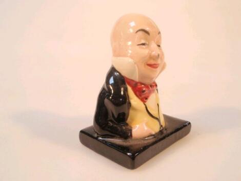A Royal Doulton miniature bust of Macawber