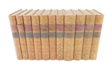 Macaulay (Lord). The History of England, From the Accession of James II, 2nd edition, 5 vols, calf, published by Longham Brown Green & Longhams, London 1849, together with Critical and Historical Essays, 12th edition, 3 vols., Miscellaneous Writings, publ