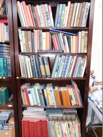 Folio Society Books with slip cases, including history and literature, together with children's annuals, topography, music, etc. (5 shelves).