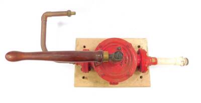 An EFA No 2 valve, on plinth, 32cm x 22cm.