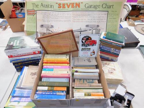 Austin Seven. An extensive collection of books, ephemera, pamphlets, videos and posters. (qty)