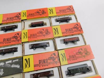 Various Piko N gauge railway accessories, etc, to include coal wagon Guterwagen, other coal trucks, rolling stock, etc, all boxed. (qty) - 2