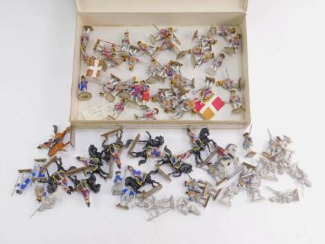 Various 20thC lead soldiers, 1757 42 Regiment, Grey Coats holding rifle, 4cm H, etc, other cavalry pieces, etc. (qty)