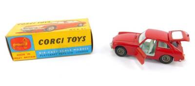 A Corgi die cast MGB GT, 327, boxed.