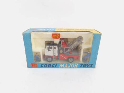 A Corgi die cast "Holmes Wrecker" Recovery Vehicle, with Ford tilt cab, twin lifting booms with dual or single operating winches, etc. 1142, boxed.