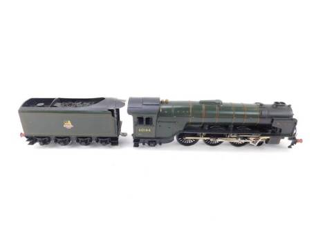 A kit built 00 gauge A1 Class locomotive King's Courier, name plates lacking, BR green livery, 4-6-2, 60144.