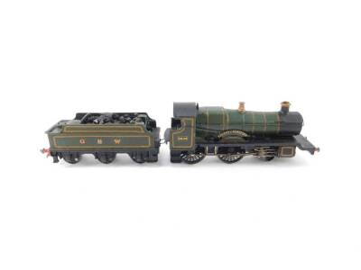 A Wills Finecast kit built 00 gauge County Class locomotive County of Hereford, GWR green livery, 4-4-0, 3828, boxed. - 3