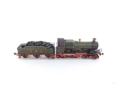 A kit form 00 gauge City Class locomotive City of Winchester, GWR green livery, 4-4-0, 37118.