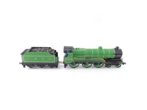 A kit built 00 gauge locomotive City of Lincoln, LNER green livery, 4-6-0, 5424.