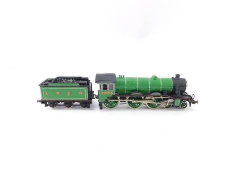 A McGowan Models kit built 00 gauge Sandringham Class locomotive Audley End, LNER green livery, 4-6-0, 2806, boxed.