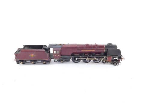 A kit built 00 gauge Coronation Class locomotive Sir William A Stainier FRS, BR red livery, 4-6-2, 46256.