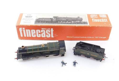 A Wills Finecast kit made 00 gauge Saint Class locomotive Bride of Lammermoor, GWR green livery, 4-6-0, 2987.