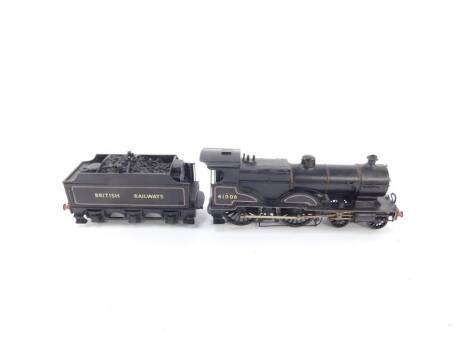 A kit built 00 gauge locomotive, BR black livery, 4-4-0, 41006.