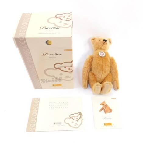 A Steiff Limited Edition Somersaulting Bear, reddish blonde, circa 2006, boxed, 30cm H.