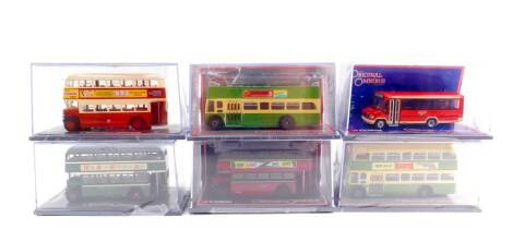 Corgi Original Omnibus die cast models, limited edition, scale 1:76, boxed. (6)