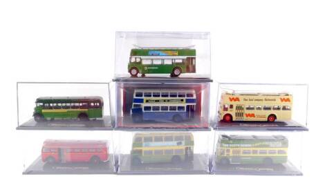 Corgi Original Omnibus die cast models, limited edition, scale 1:76, boxed. (7)