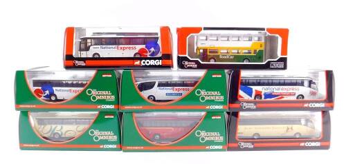 Corgi Original Omnibus die cast models, limited edition, scale 1:76, boxed. (8)