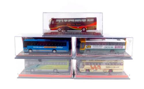 Corgi Original Omnibus die cast models, scale 1:76, limited edition, boxed. (5)