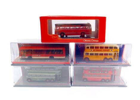 Corgi Original Omnibus die cast models, scale 1:76, limited edition, boxed.(5)