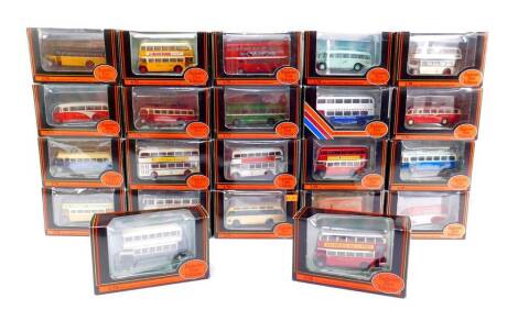 Gilbow die cast models of buses and coaches, Exclusive First Editions, scale 1:76, boxed. (22)